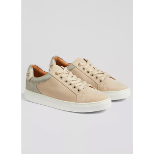 LK Bennett Signature Trench Gold Classic Stud Trainers